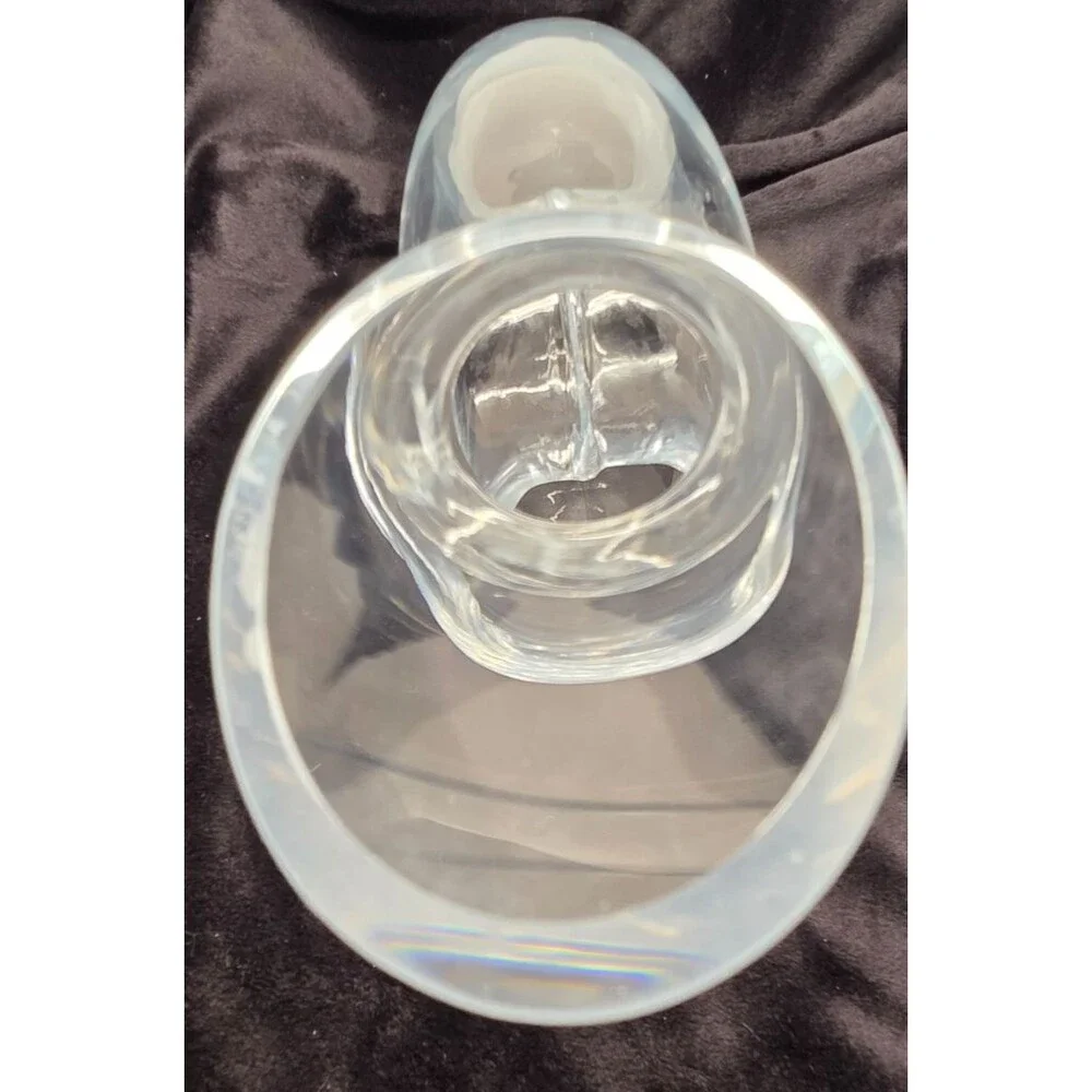 Lenox Tuscany Classics Pierced Crystal Wine Decanter Open Style Aerator48oz used